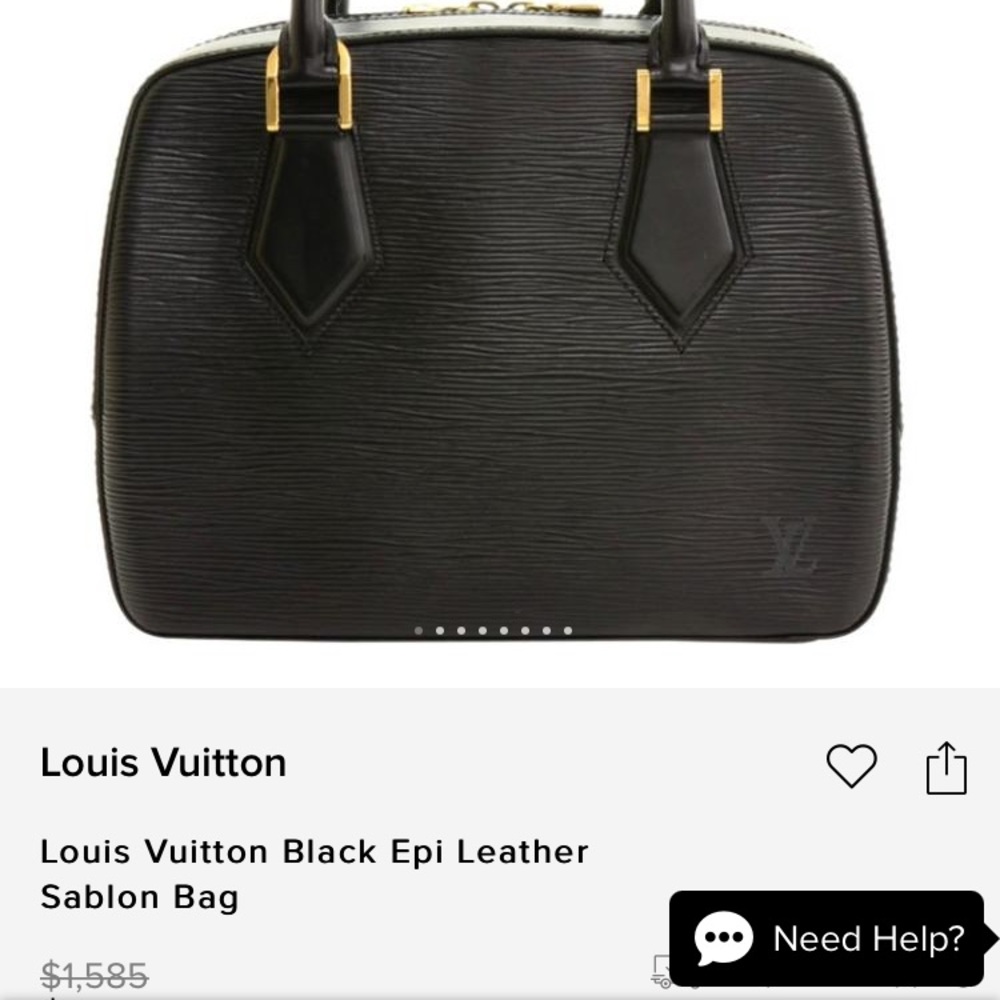 Louis Vuitton Sablon EPI leather black